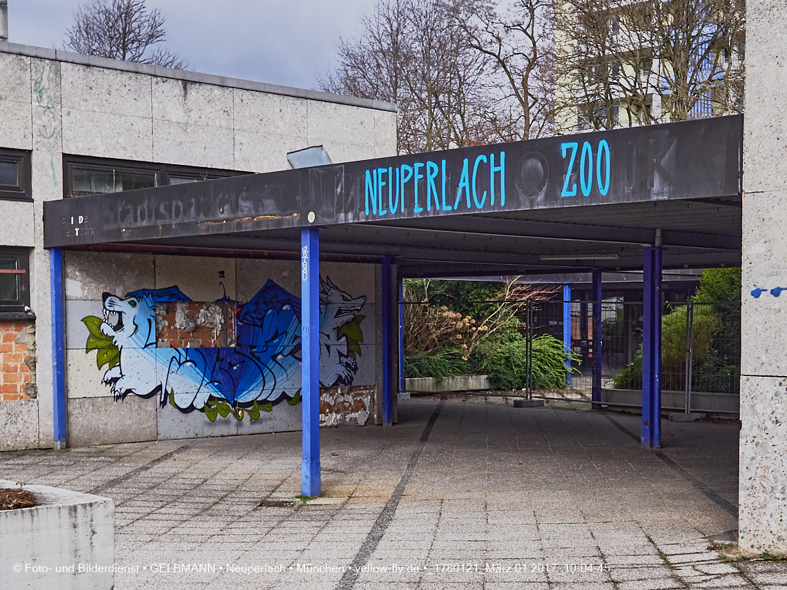01.03.2017 - die Abrissbaustelle Quiddezentrum in Neuperlach